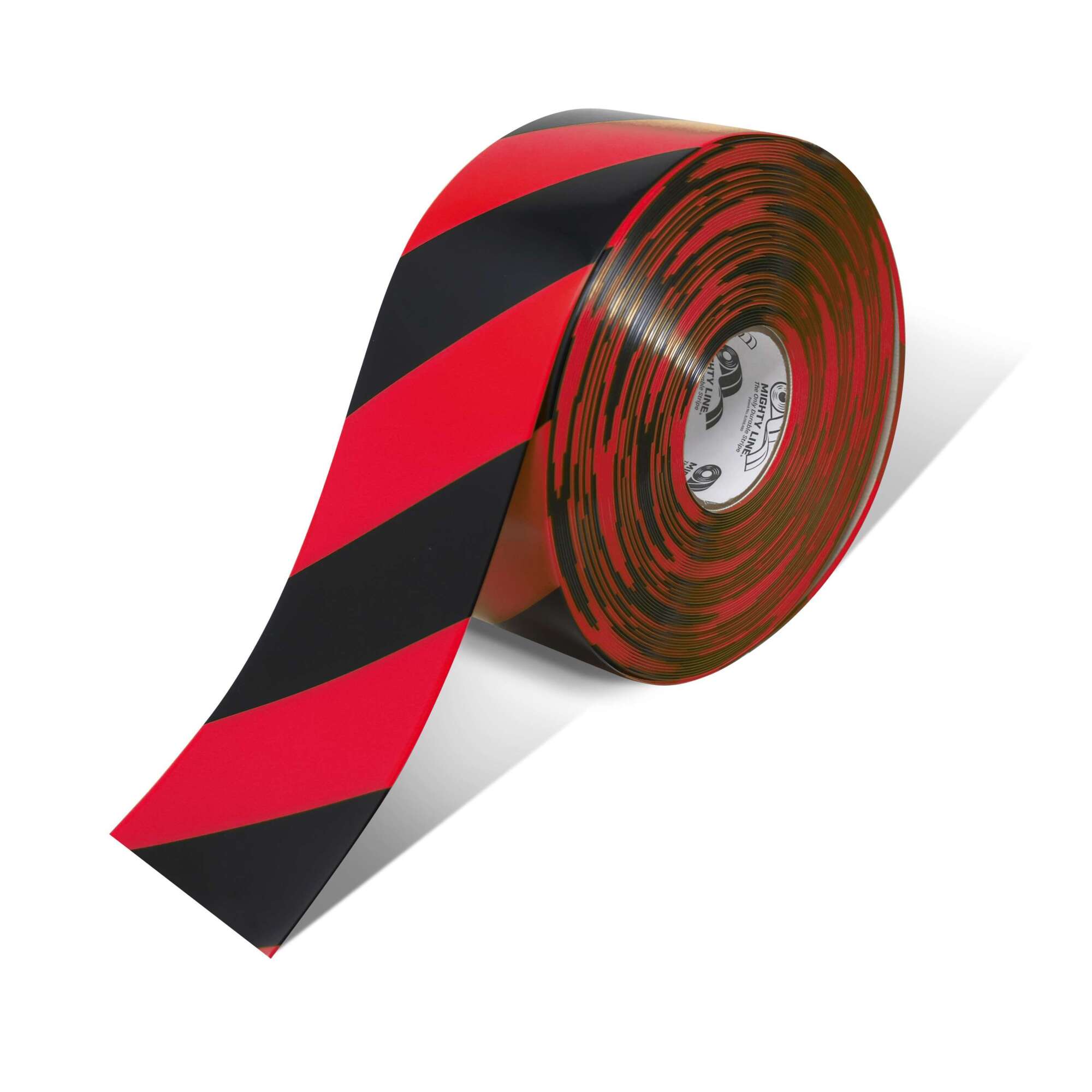 Mighty Line Red Tape with Black Chevrons — 4in. x 100ft. Roll, 50 Mil Thick, Vinyl, Model# 4RRCHV